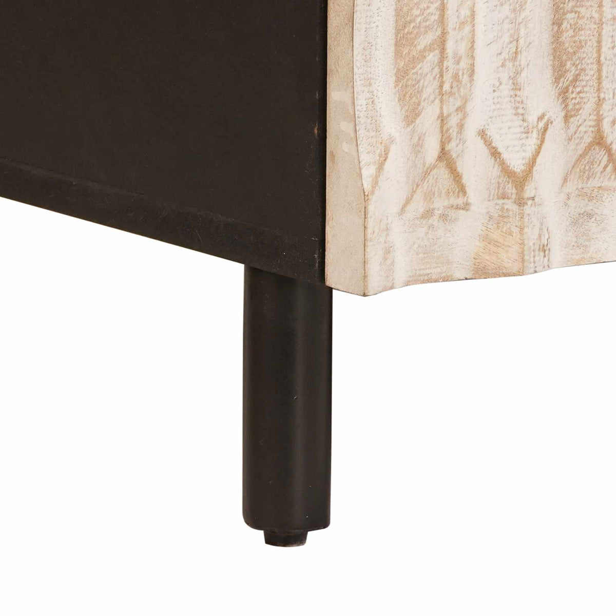 Konferenční Stolek Bílá 100 X 54 X 40 Cm Masivní Mangové Dřevo