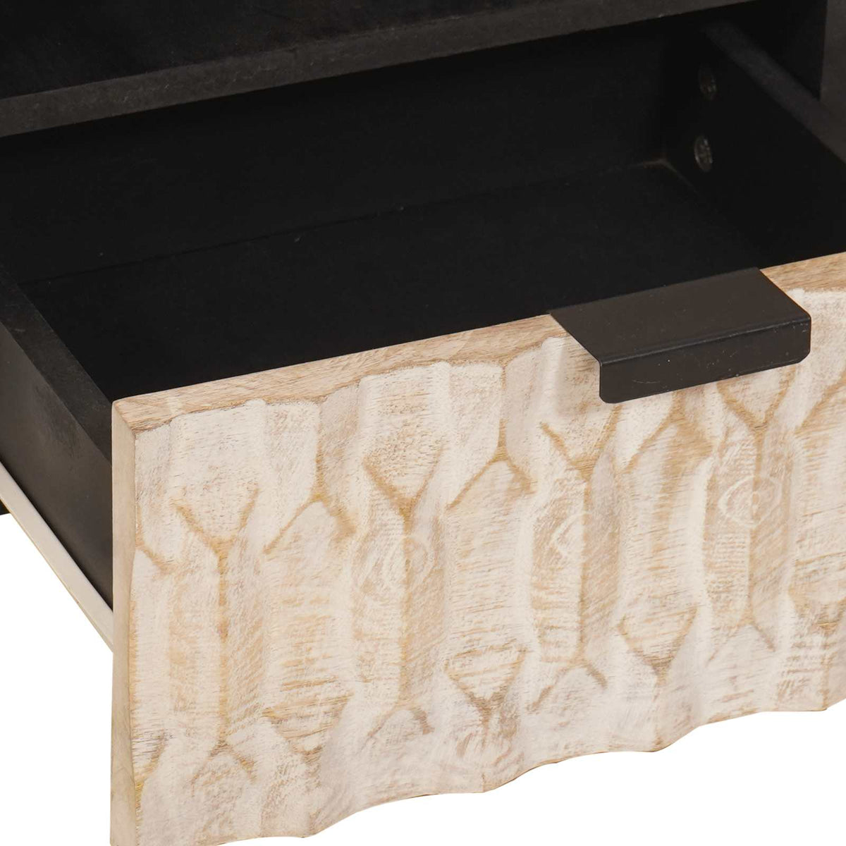 Konferenční Stolek Bílá 80 X 54 X 40 Cm Masivní Mangové Dřevo