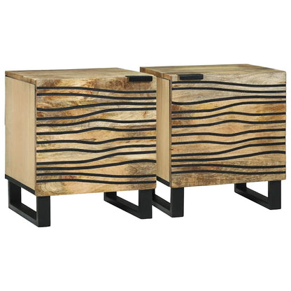 Noční Skříňka 2 Ks 40 X 33 X 46 Cm Kompozitní Dřevo