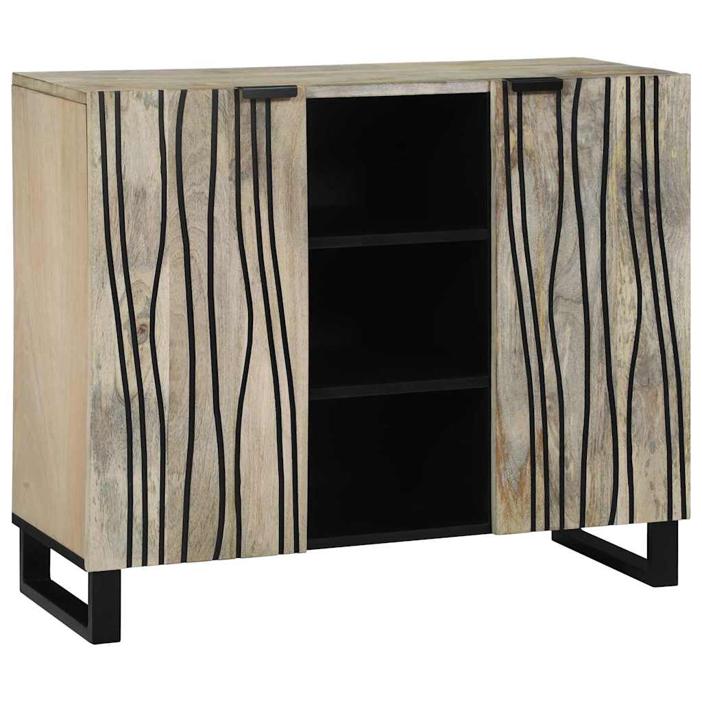 Komoda 90 X 33 X 75 Cm Masivní Mangovníkové Dřevo