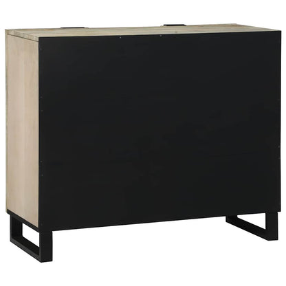 Komoda 90 X 33 X 75 Cm Masivní Mangovníkové Dřevo