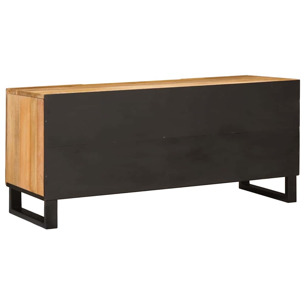 Televizní Skříň Hnědá 105 X 33 X 46 Cm Masivní Mangové Dřevo