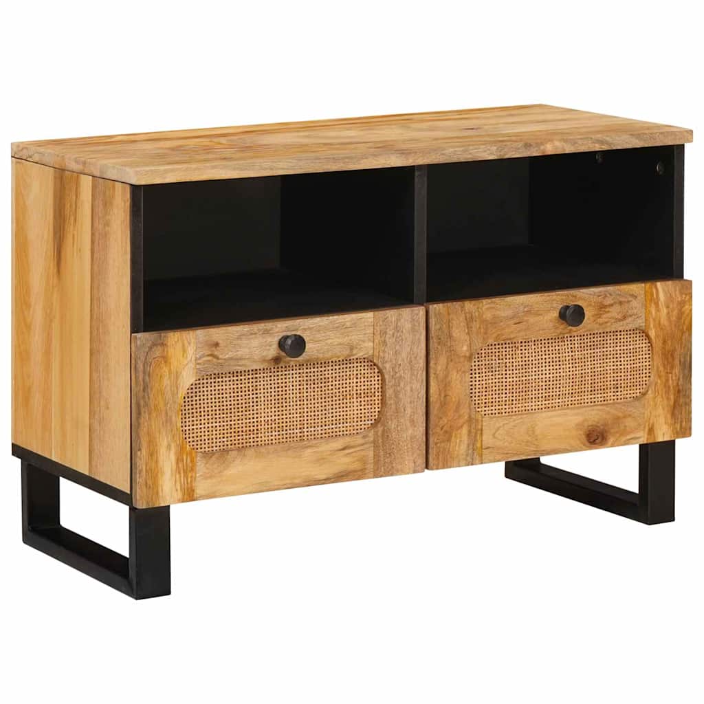 Televizní Skříň Hnědá 70 X 33 X 46 Cm Masivní Mangové Dřevo