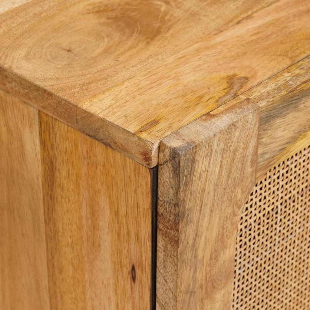 Servírovací Skříň Hnědá 60 X 33 X 75 Cm Masivní Mangové Dřevo
