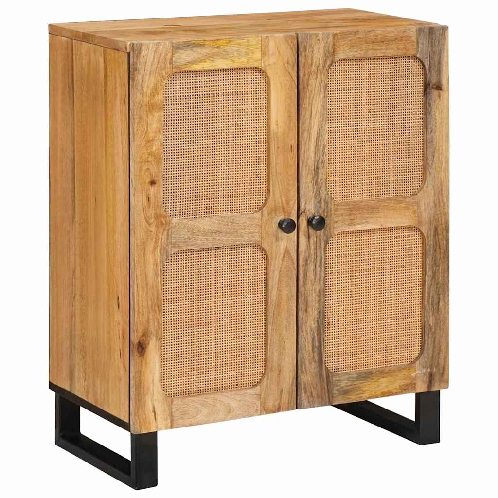 Servírovací Skříň Hnědá 60 X 33 X 75 Cm Masivní Mangové Dřevo
