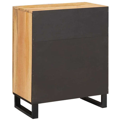 Servírovací Skříň Hnědá 60 X 33 X 75 Cm Masivní Mangové Dřevo