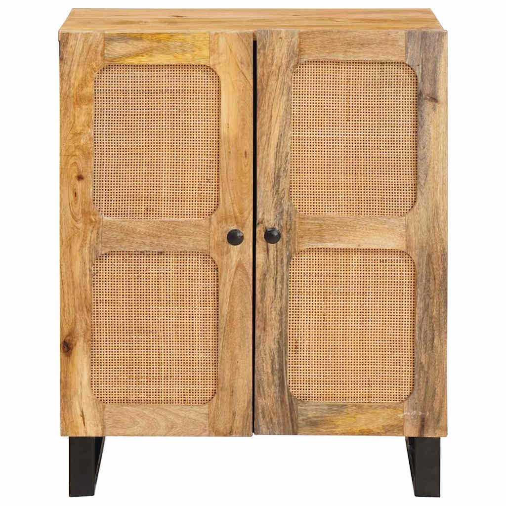 Servírovací Skříň Hnědá 60 X 33 X 75 Cm Masivní Mangové Dřevo