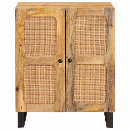 Servírovací Skříň Hnědá 60 X 33 X 75 Cm Masivní Mangové Dřevo
