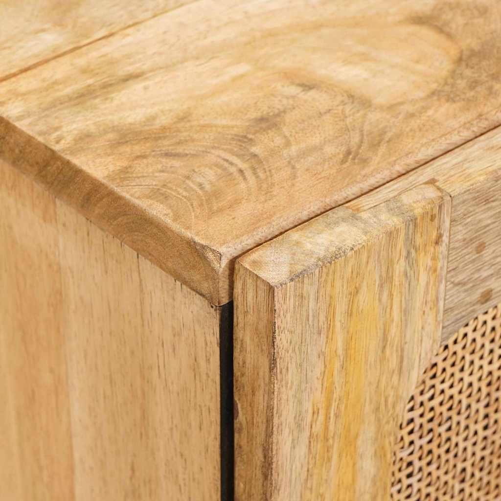 Servírovací Skříň Hnědá 60 X 33 X 75 Cm Masivní Mangové Dřevo