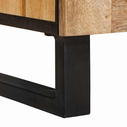 Servírovací Skříň Hnědá 60 X 33 X 75 Cm Masivní Mangové Dřevo