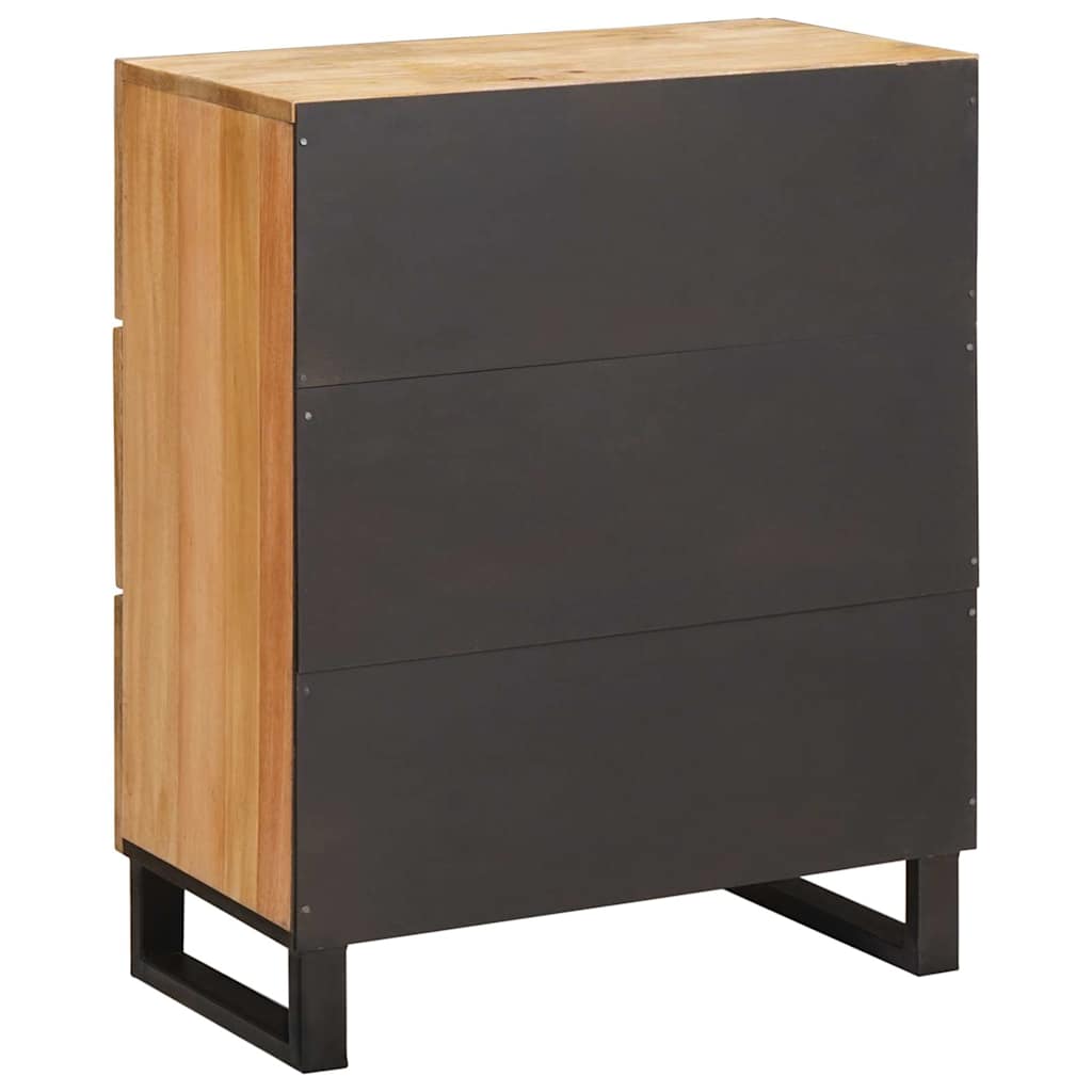Servírovací Skříň Hnědá 60 X 33 X 75 Cm Masivní Mangové Dřevo