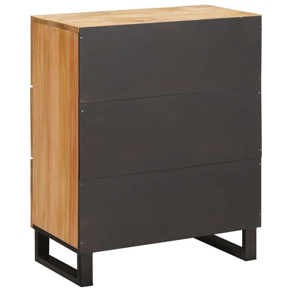 Servírovací Skříň Hnědá 60 X 33 X 75 Cm Masivní Mangové Dřevo