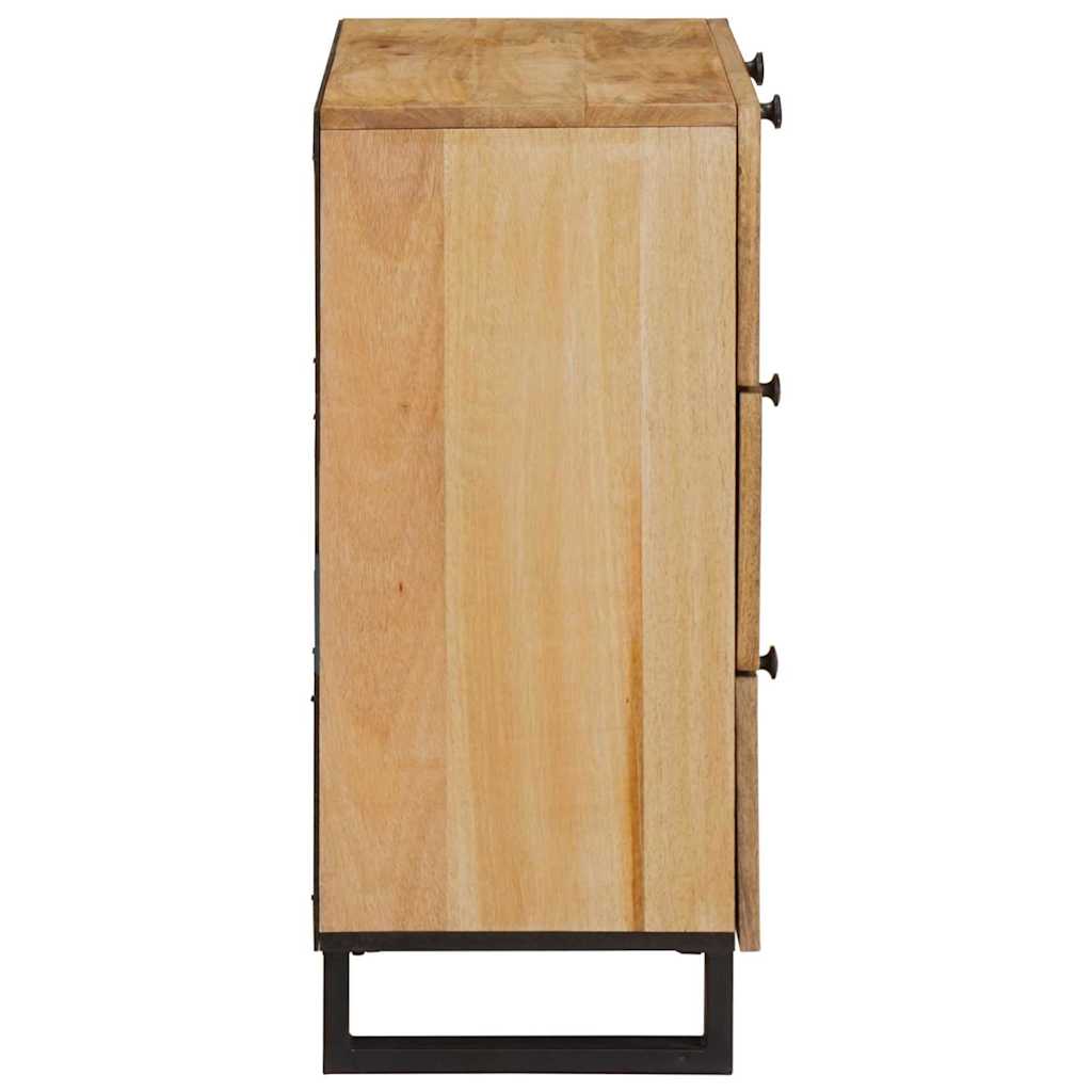 Servírovací Skříň Hnědá 60 X 33 X 75 Cm Masivní Mangové Dřevo