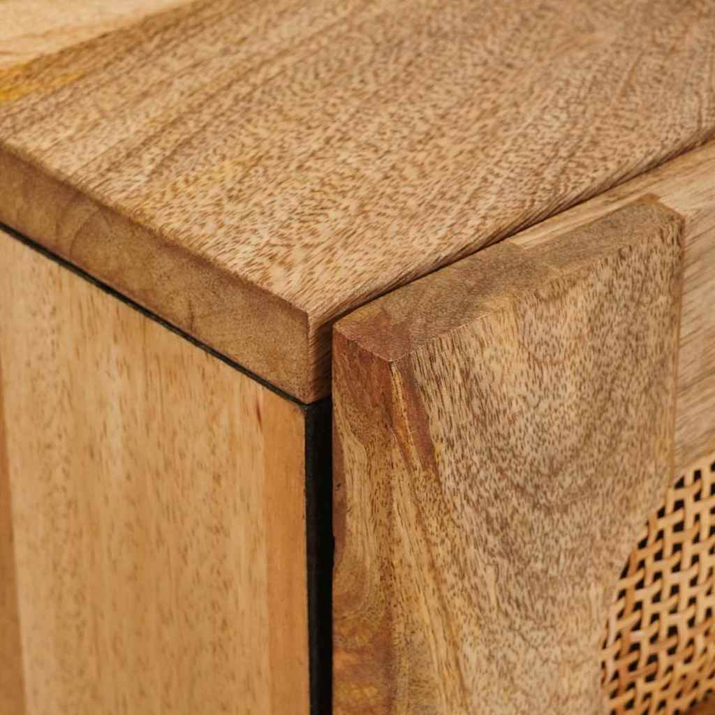 Noční Skříňka Přírodní 50 X 33 X 60 Cm Masivní Mangové Dřevo