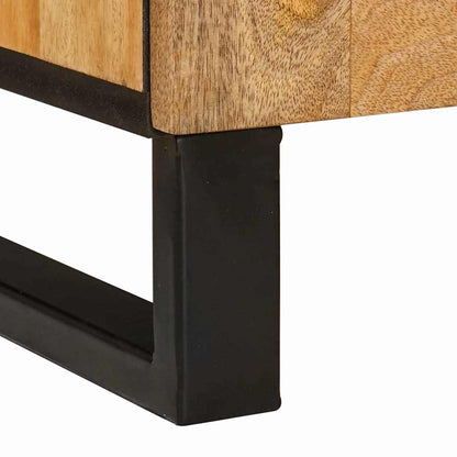 Noční Skříňka Přírodní 50 X 33 X 60 Cm Masivní Mangové Dřevo