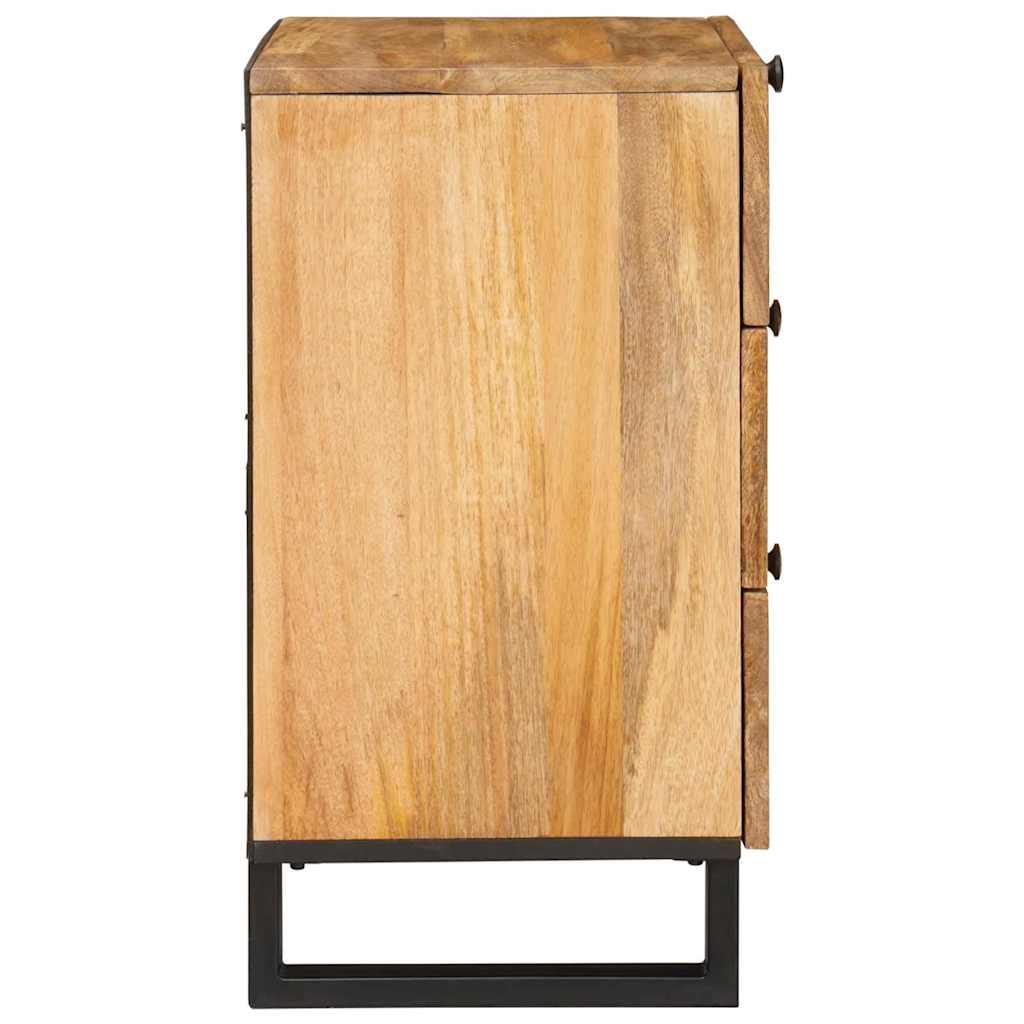 Noční Skříňka Přírodní 50 X 33 X 62 Cm Masivní Mangové Dřevo