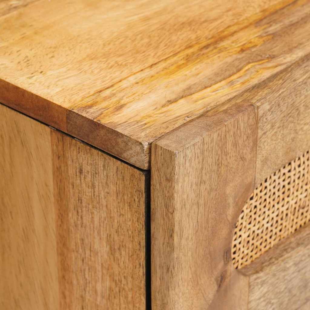 Noční Skříňka Přírodní 50 X 33 X 60 Cm Masivní Mangové Dřevo