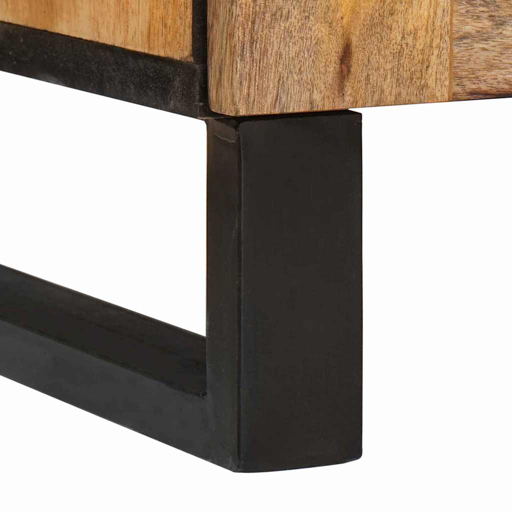 Noční Skříňka Přírodní 50 X 33 X 60 Cm Masivní Mangové Dřevo