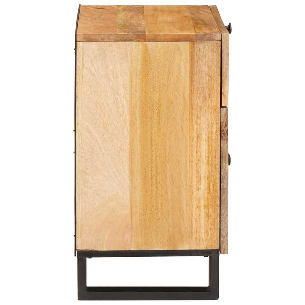 Noční Skříňka Přírodní 50 X 33 X 60 Cm Masivní Mangové Dřevo