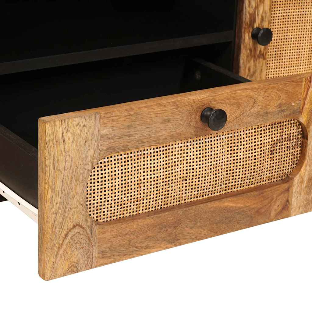 Televizní Skříň Hnědá 105 X 33 X 46 Cm Masivní Mangové Dřevo