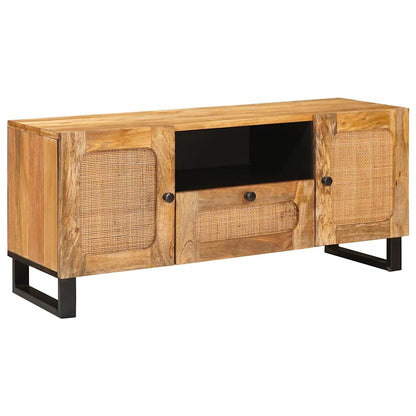 Televizní Skříň Hnědá 105 X 33 X 46 Cm Masivní Mangové Dřevo
