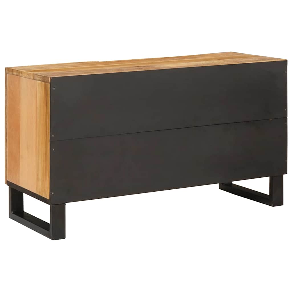 Televizní Skříň Hnědá 80 X 33 X 46 Cm Masivní Mangové Dřevo