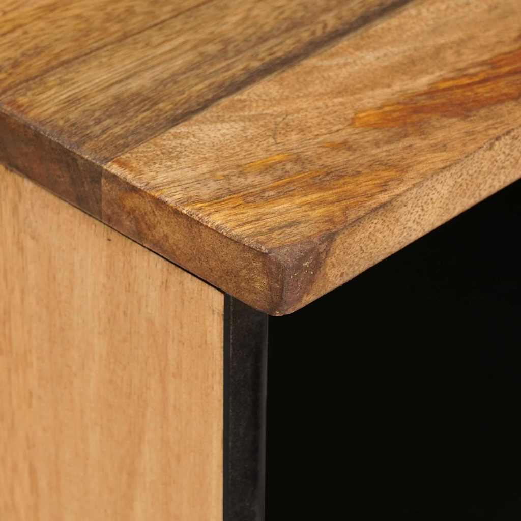 Televizní Skříň Hnědá 80 X 33 X 46 Cm Masivní Mangové Dřevo