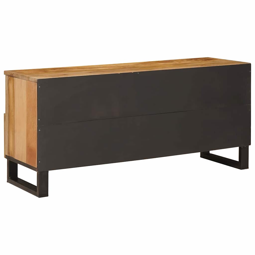Televizní Skříň Hnědá 100 X 33 X 46 Cm Masivní Mangové Dřevo