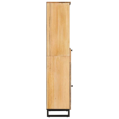 Koupelnová Skříň Hnědá 38 X 33 X 160 Cm Masivní Mangové Dřevo