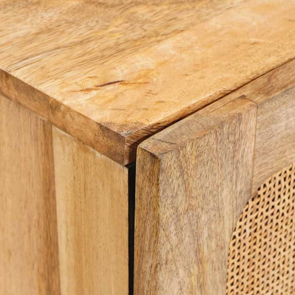 Servírovací Skříň Hnědá 40 X 33 X 75 Cm Masivní Mangové Dřevo