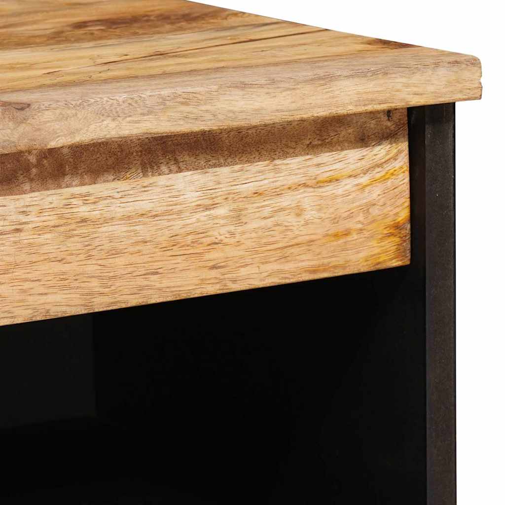 Servírovací Skříň Hnědá 60 X 33 X 75 Cm Masivní Mangové Dřevo