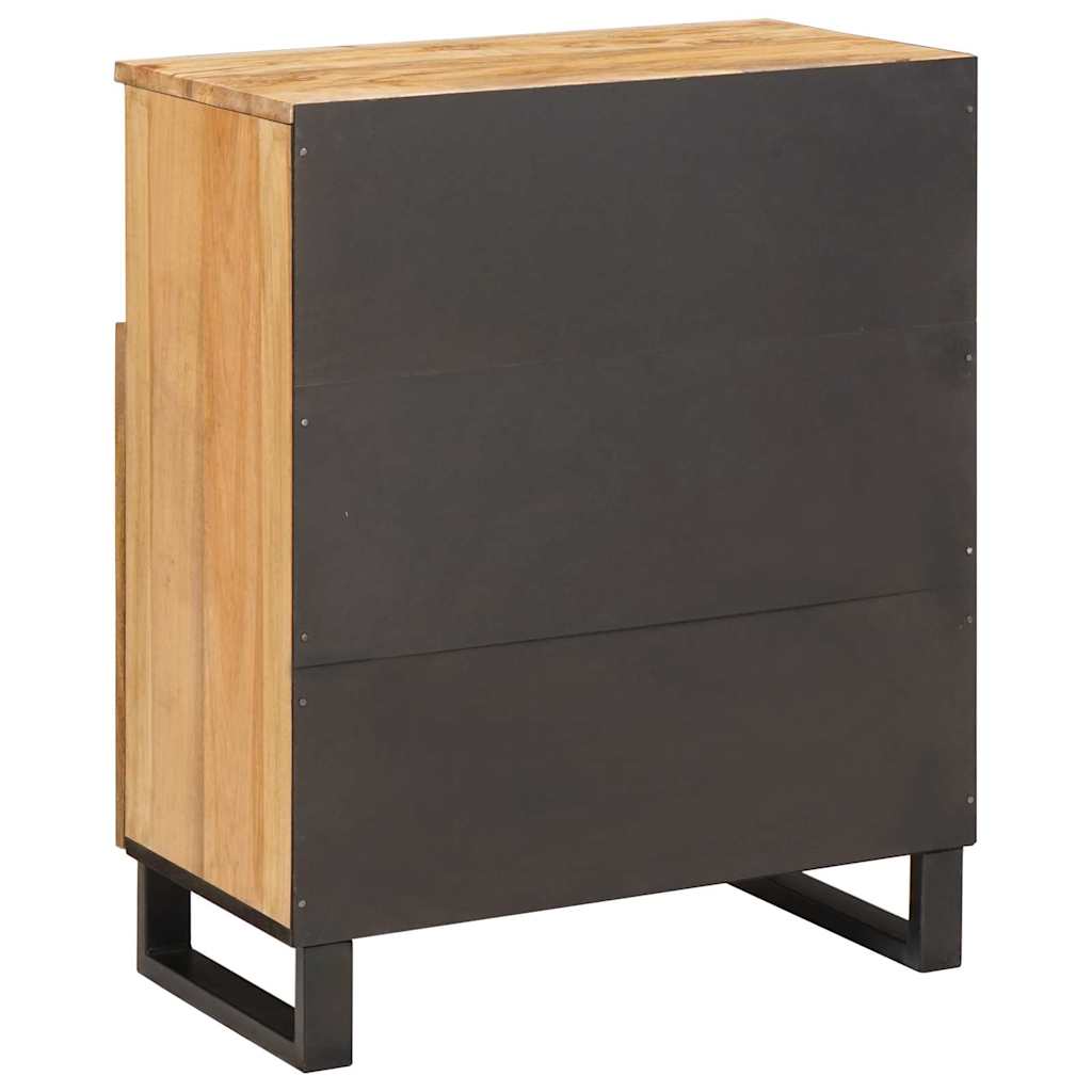 Servírovací Skříň Hnědá 60 X 33 X 75 Cm Masivní Mangové Dřevo