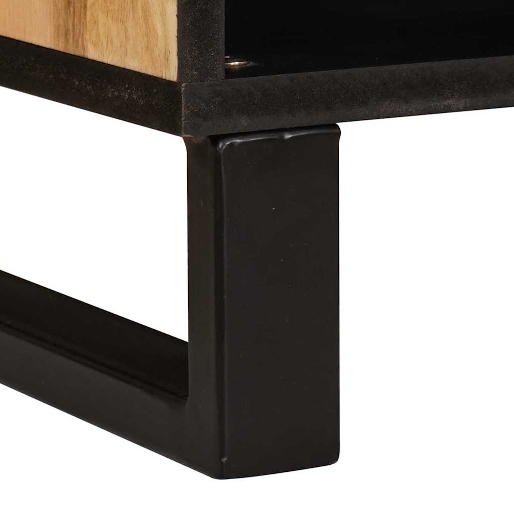 Servírovací Skříň Hnědá 80 X 33 X 75 Cm Masivní Mangové Dřevo