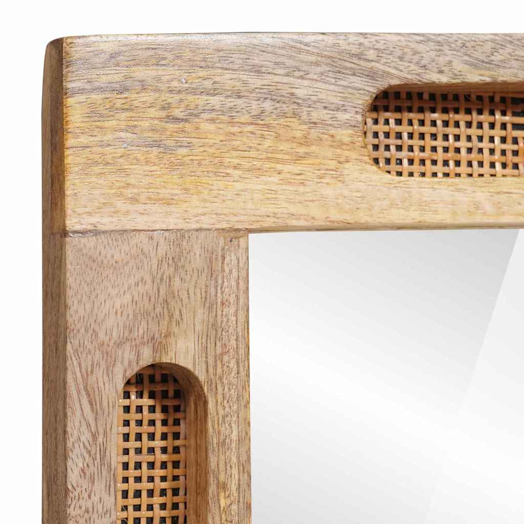 Koupelnové Zrcadlo Hnědá 50 X 2,5 X 70 Cm Masivní Mangové Dřevo