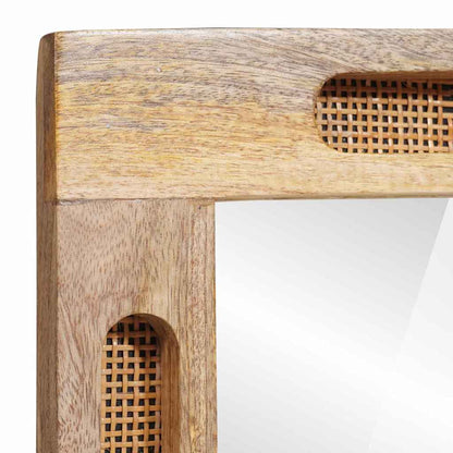 Koupelnové Zrcadlo Hnědá 50 X 2,5 X 70 Cm Masivní Mangové Dřevo