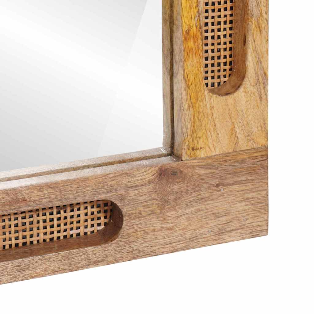 Koupelnové Zrcadlo Hnědá 50 X 2,5 X 70 Cm Masivní Mangové Dřevo