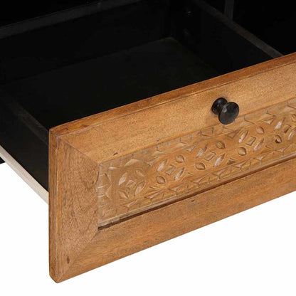 Televizní Skříň 100 X 33 X 46 Cm Masivní Mangové Dřevo