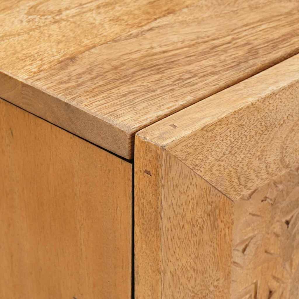Servírovací Skříň 60 X 33 X 75 Cm Masivní Mangové Dřevo