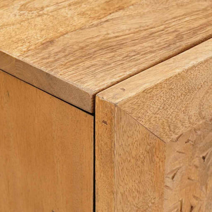 Servírovací Skříň 60 X 33 X 75 Cm Masivní Mangové Dřevo