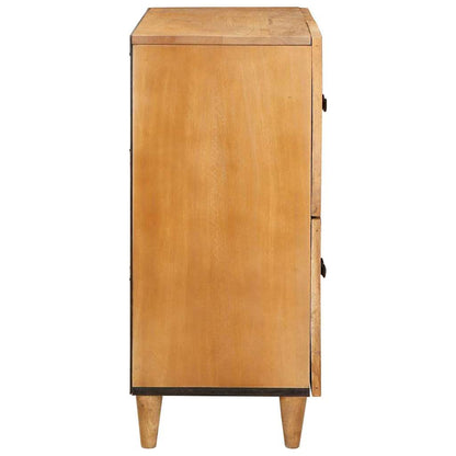 Servírovací Skříň 60 X 33 X 75 Cm Masivní Mangové Dřevo