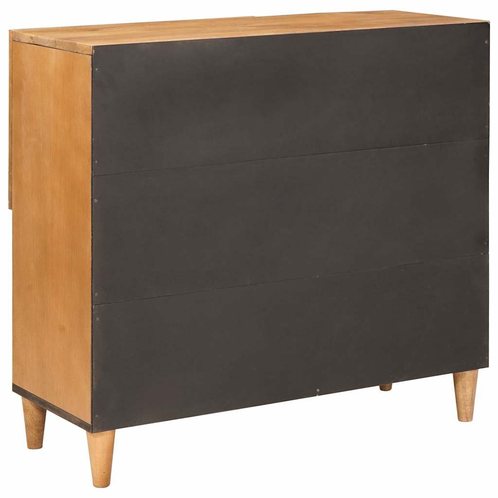 Servírovací Skříň 80 X 33 X 75 Cm Masivní Mangové Dřevo