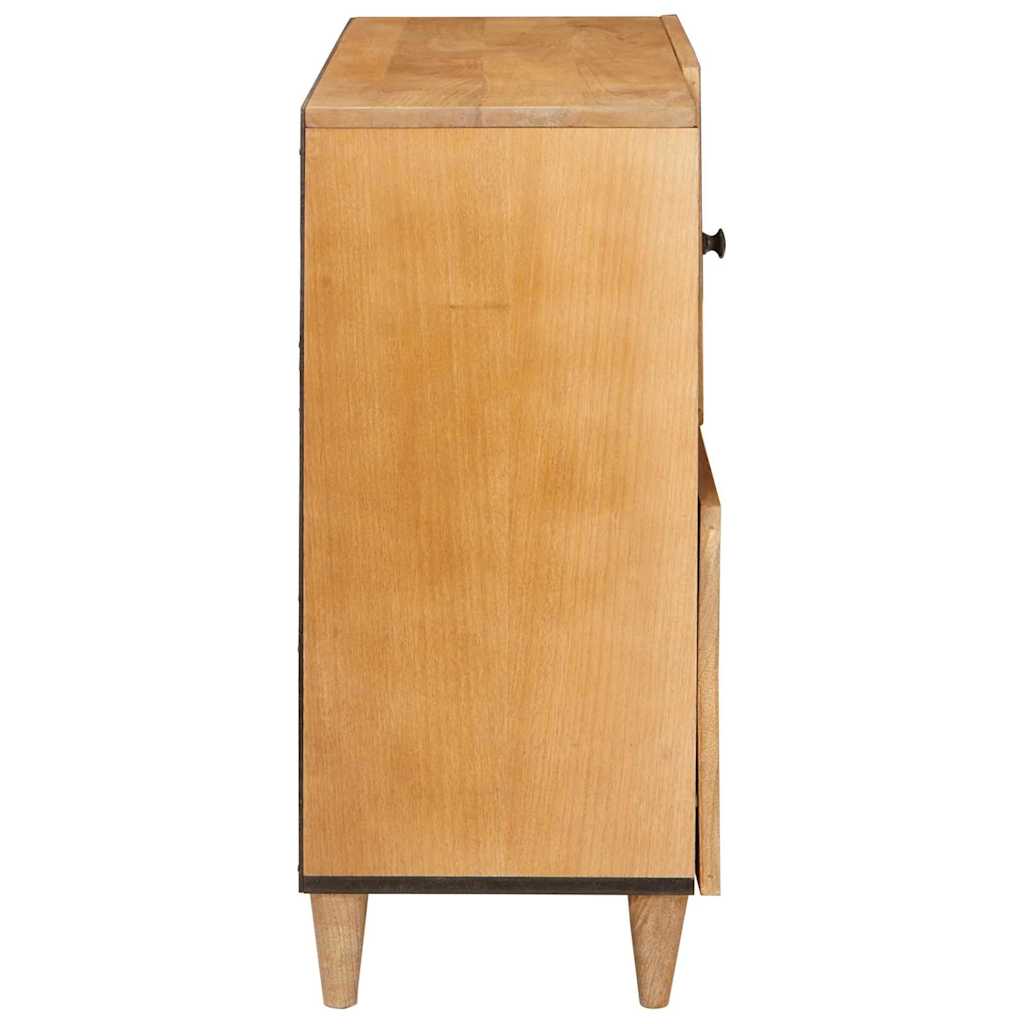 Servírovací Skříň 80 X 33 X 75 Cm Masivní Mangové Dřevo