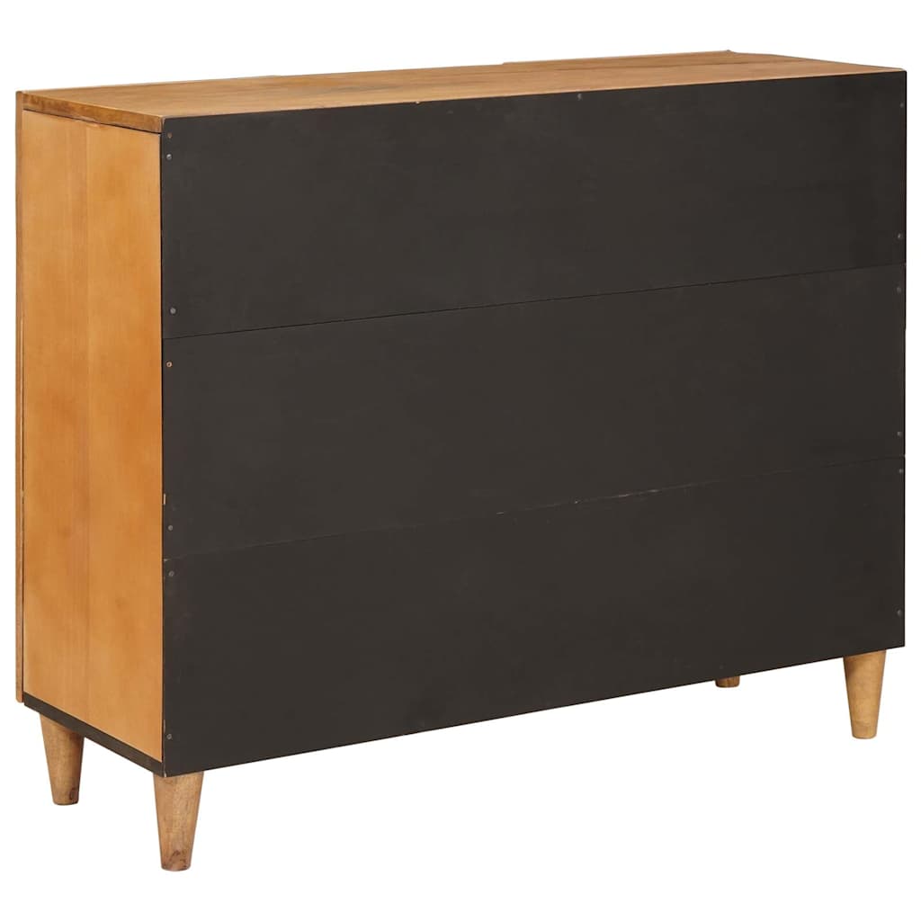 Servírovací Skříň 90 X 33 X 75 Cm Masivní Mangové Dřevo