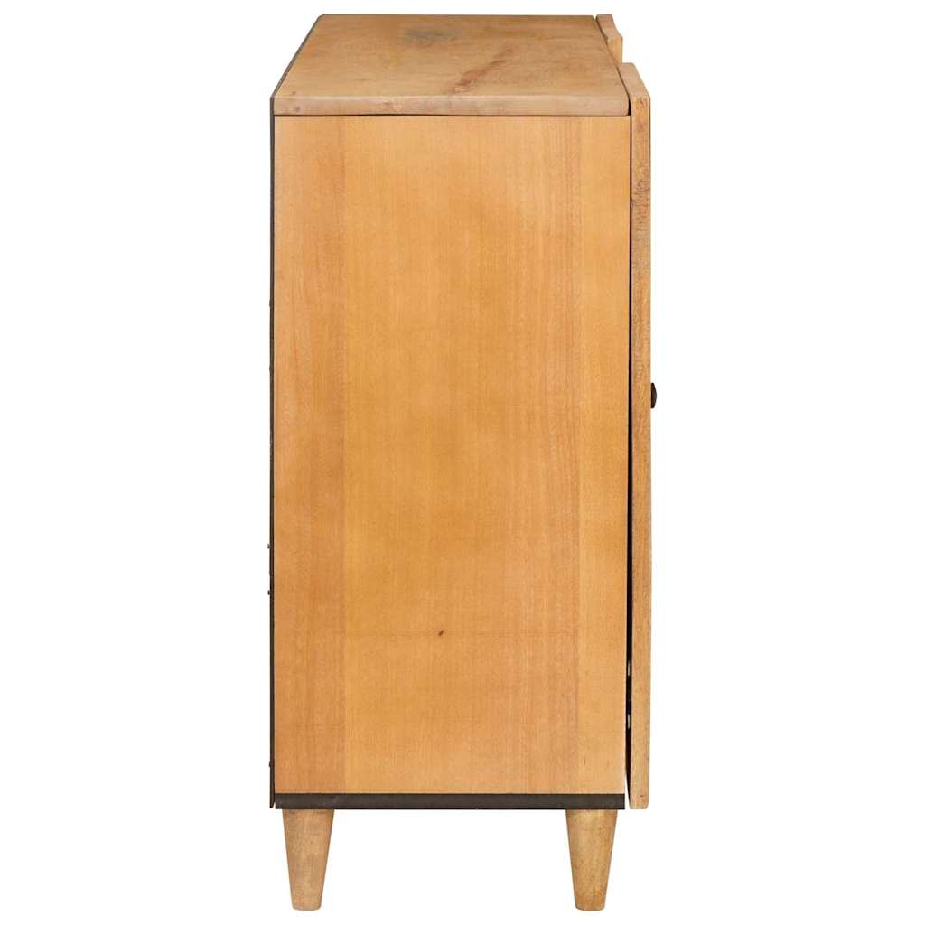 Servírovací Skříň 90 X 33 X 75 Cm Masivní Mangové Dřevo