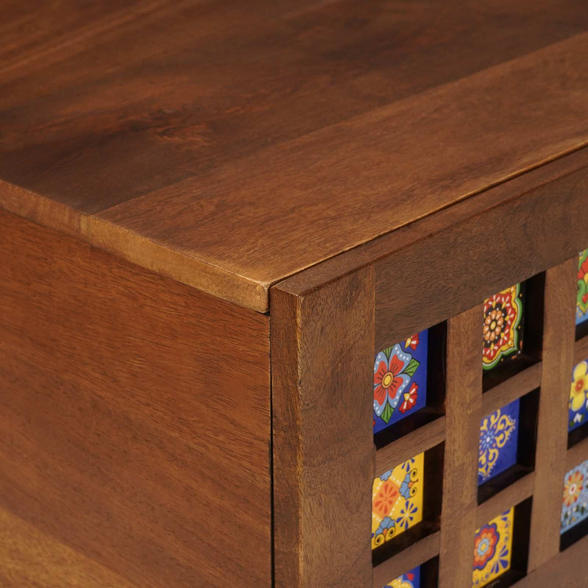 Konferenční Stolek Hnědá 100 X 54 X 40 Cm Masivní Mangové Dřevo