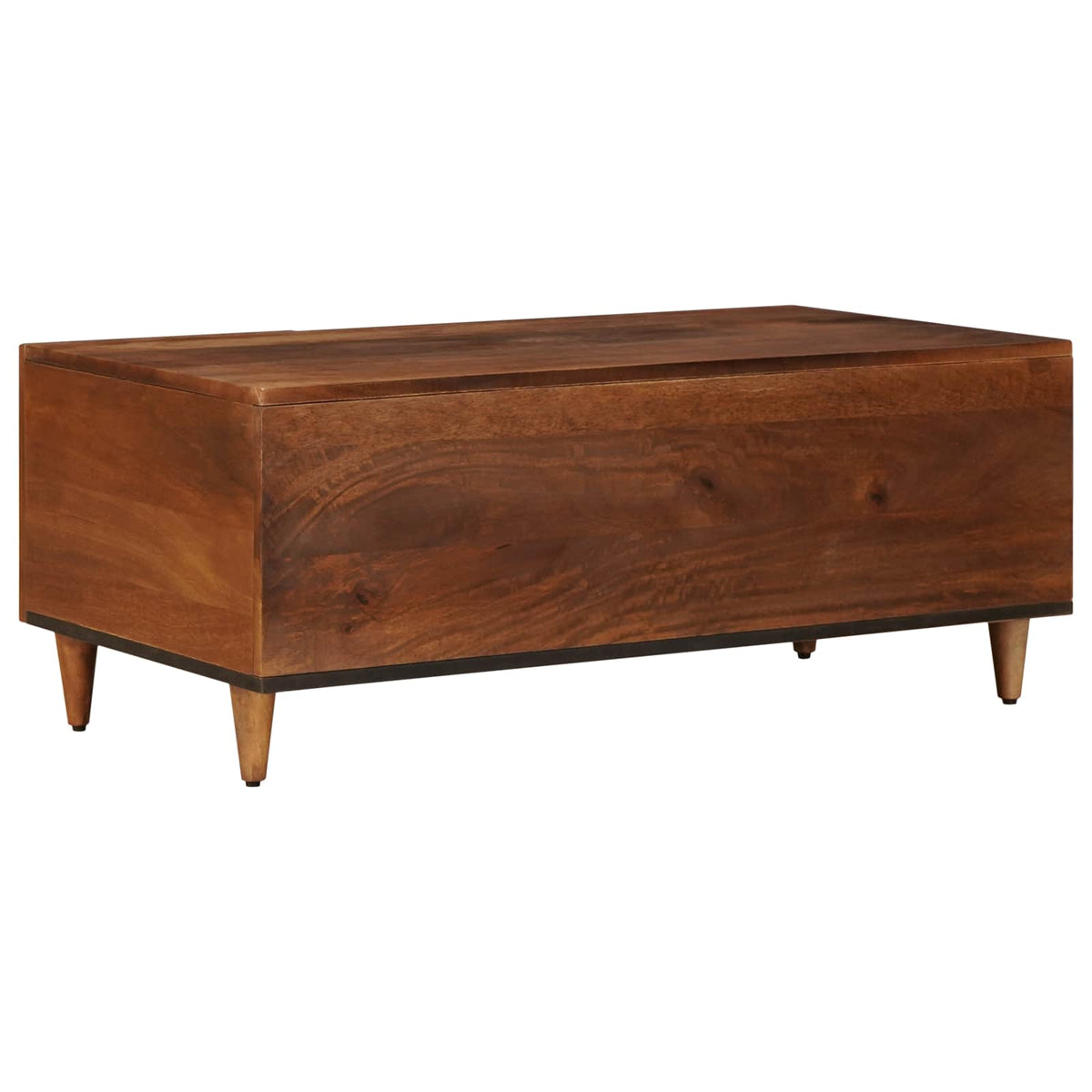 Konferenční Stolek Hnědá 100 X 54 X 40 Cm Masivní Mangové Dřevo