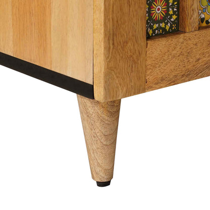 Televizní Skříň Přírodní 105 X 33 X 46 Cm Masivní Mangové Dřevo