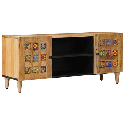 Televizní Skříň Přírodní 105 X 33 X 46 Cm Masivní Mangové Dřevo