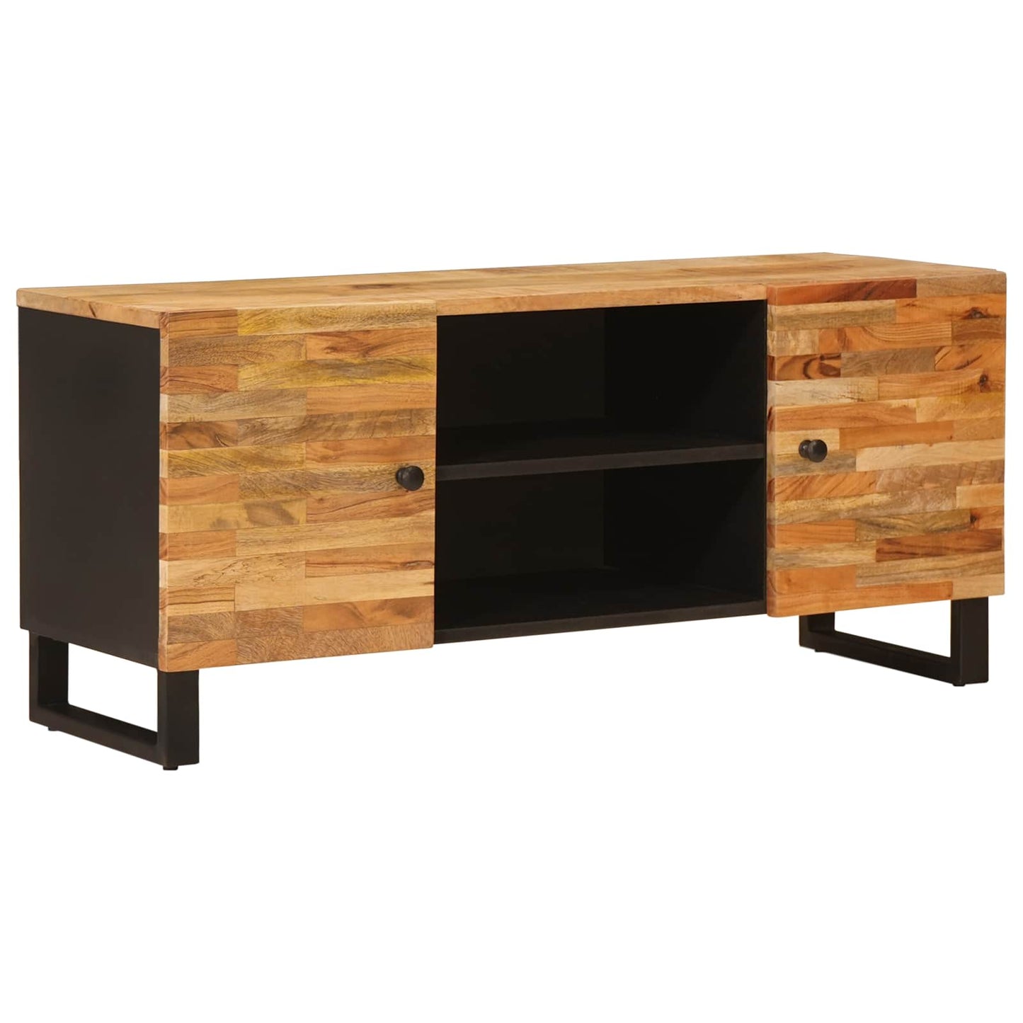 Televizní Skříň Hnědá 105 X 33 X 46 Cm Masivní Mangové Dřevo