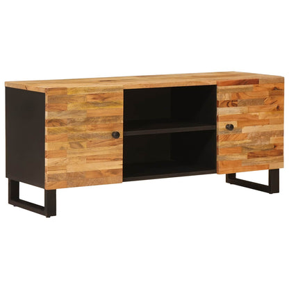 Televizní Skříň Hnědá 105 X 33 X 46 Cm Masivní Mangové Dřevo